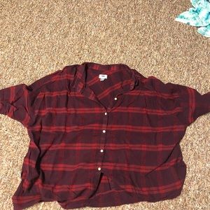maroon plaid